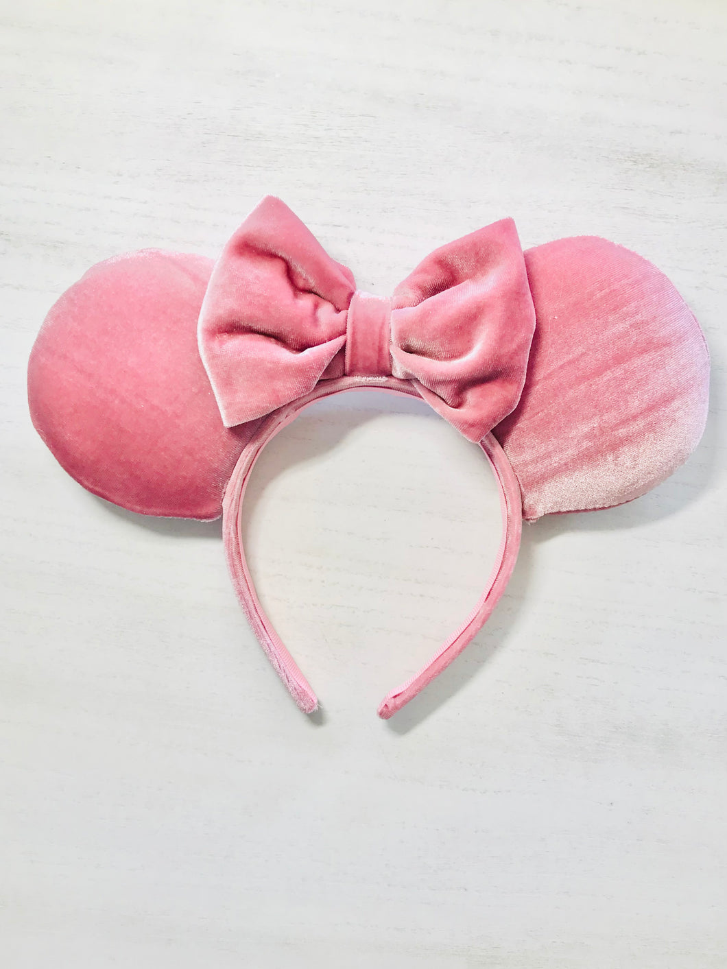 Blush Pink Velvet Ears