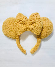 Load image into Gallery viewer, Gingerbread Yellow Sherpa Ears
