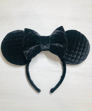 Load image into Gallery viewer, Black Quilted Ears
