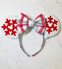Load image into Gallery viewer, Winter Wonderland Plaid Ears
