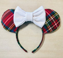 Load image into Gallery viewer, Holiday of Lights Plaid Ears
