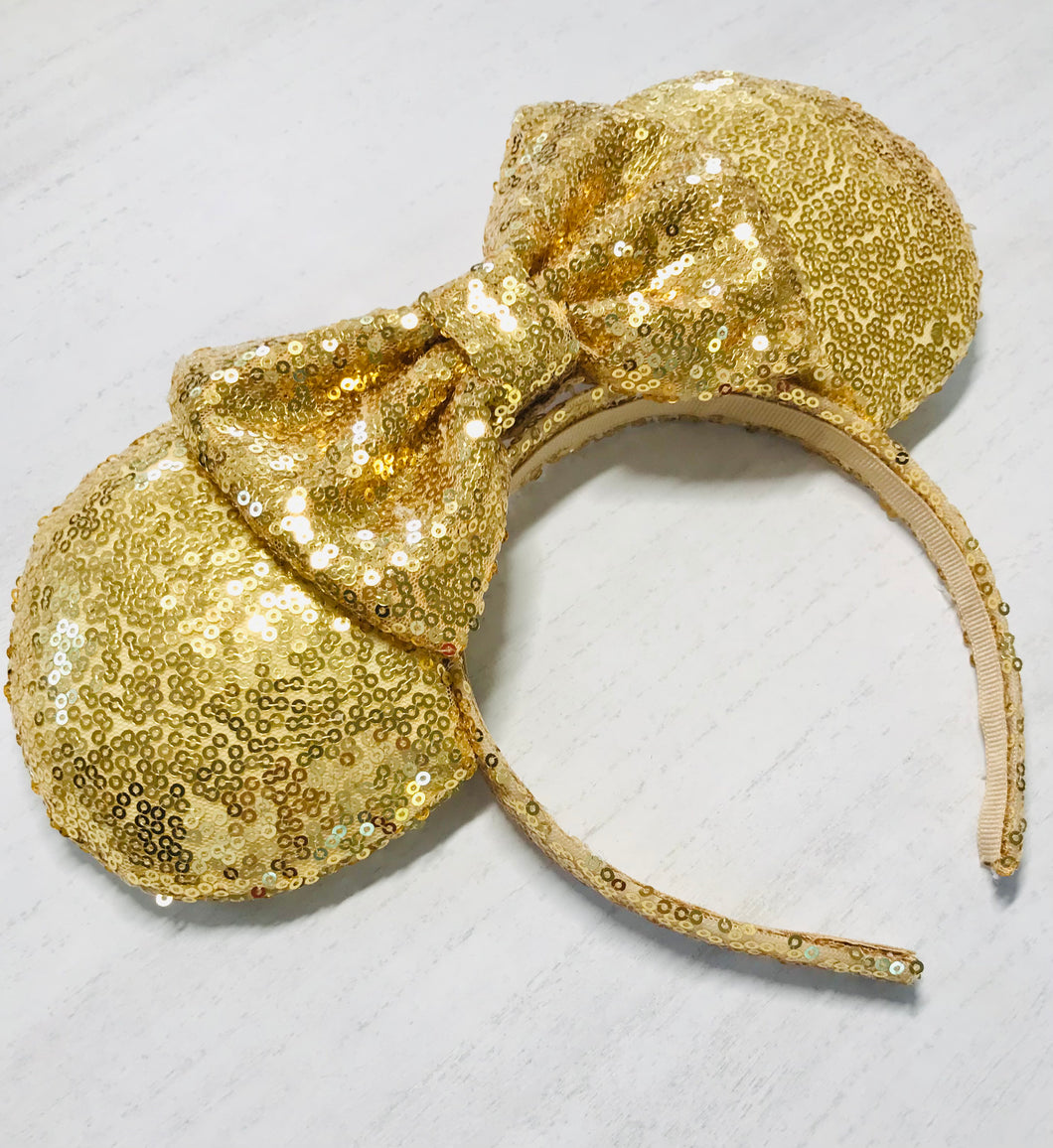 Gold Sequin Ears