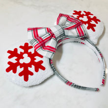 Load image into Gallery viewer, Winter Wonderland Plaid Ears
