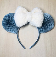 Load image into Gallery viewer, Blue/Grey Plaid Ears
