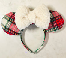 Load image into Gallery viewer, Let it Snow Plaid Ears
