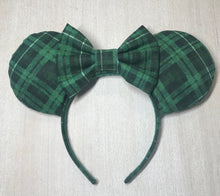 Load image into Gallery viewer, Forest Plaid Ears
