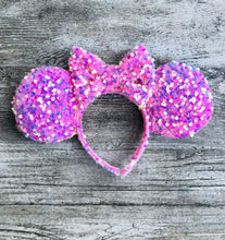 Load image into Gallery viewer, Pink Velvet/Sequin Ears
