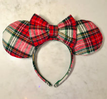 Load image into Gallery viewer, Let it Snow Plaid Ears
